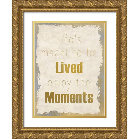 LIfes Journey 3b Gold Ornate Wood Framed Art Print with Double Matting by Kimberly, Allen