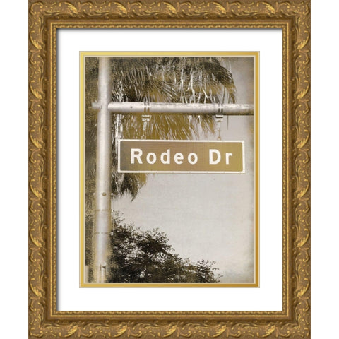 Rodeo Drive Gold Ornate Wood Framed Art Print with Double Matting by Kimberly, Allen