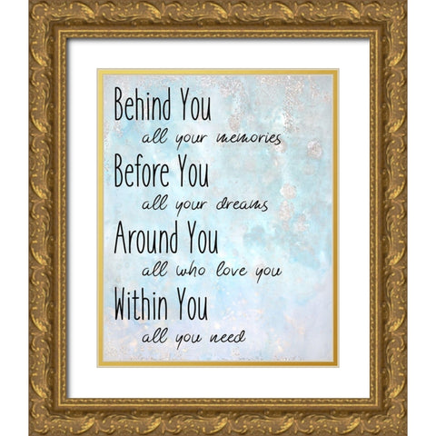 Within You Gold Ornate Wood Framed Art Print with Double Matting by Kimberly, Allen