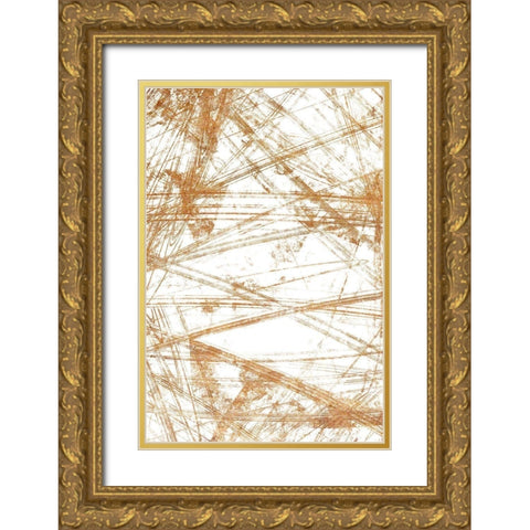 Fractal 1 Gold Ornate Wood Framed Art Print with Double Matting by Kimberly, Allen