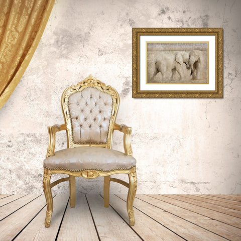 Always Together Gold Ornate Wood Framed Art Print with Double Matting by Kimberly, Allen