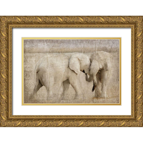 Always Together Gold Ornate Wood Framed Art Print with Double Matting by Kimberly, Allen
