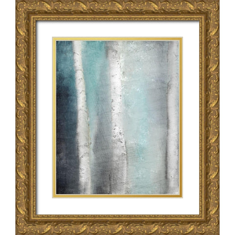 Into The Aspens 2 Gold Ornate Wood Framed Art Print with Double Matting by Allen, Kimberly
