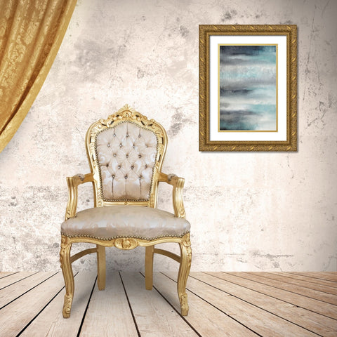 Seascape Gold Ornate Wood Framed Art Print with Double Matting by Allen, Kimberly