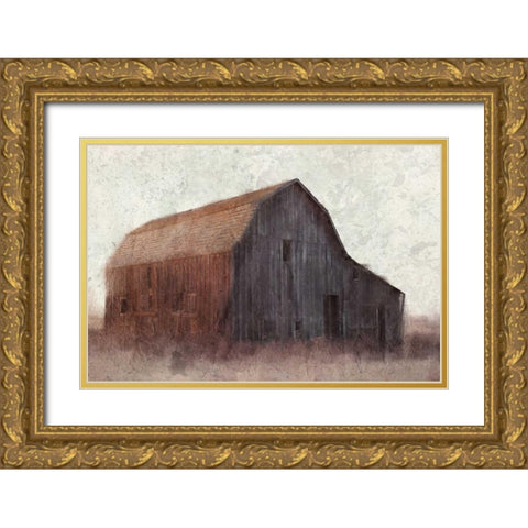 Forgotten Gold Ornate Wood Framed Art Print with Double Matting by Allen, Kimberly