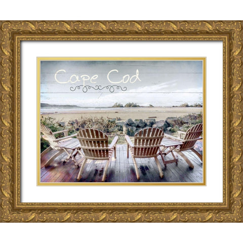Relax Gold Ornate Wood Framed Art Print with Double Matting by Kimberly, Allen