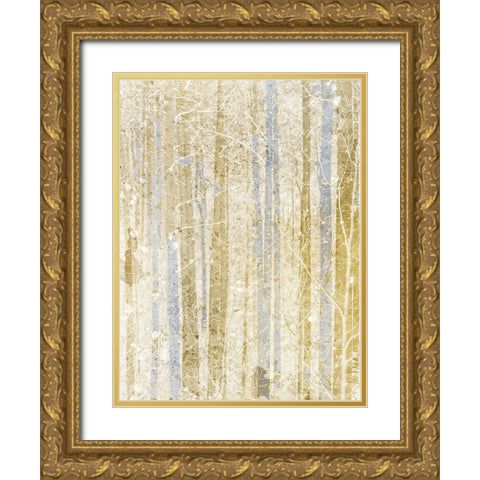 Gilded Forest 2 Gold Ornate Wood Framed Art Print with Double Matting by Kimberly, Allen