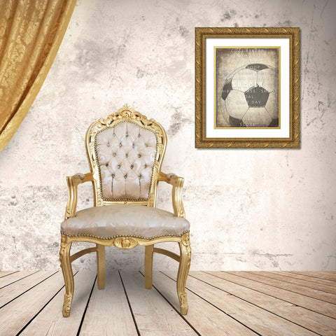 Sports a Way of Life 2 Gold Ornate Wood Framed Art Print with Double Matting by Kimberly, Allen