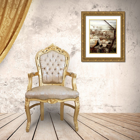 Cotton Field 3 Gold Ornate Wood Framed Art Print with Double Matting by Kimberly, Allen