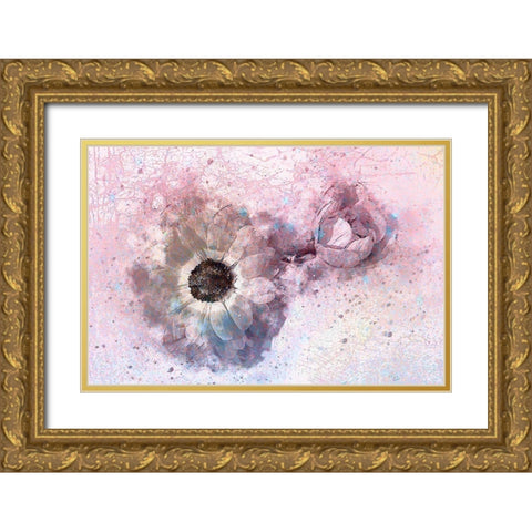 Lovely 1 Gold Ornate Wood Framed Art Print with Double Matting by Kimberly, Allen