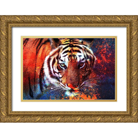 In Your Eyes Gold Ornate Wood Framed Art Print with Double Matting by Kimberly, Allen