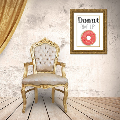 Donut 1 Gold Ornate Wood Framed Art Print with Double Matting by Kimberly, Allen