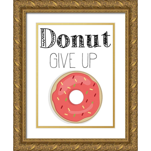 Donut 1 Gold Ornate Wood Framed Art Print with Double Matting by Kimberly, Allen