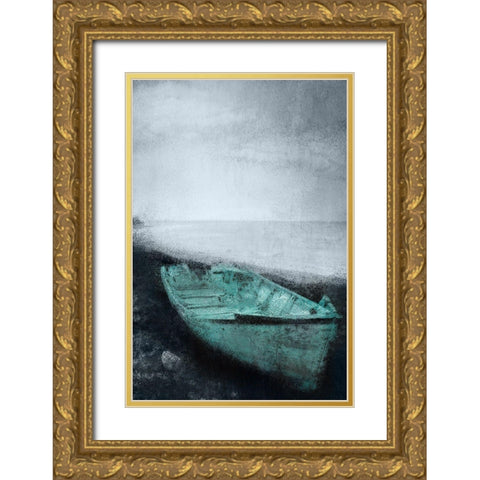 A Day Gone Gold Ornate Wood Framed Art Print with Double Matting by Allen, Kimberly