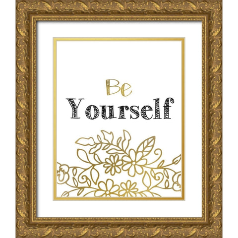 Know 2 Gold Ornate Wood Framed Art Print with Double Matting by Kimberly, Allen