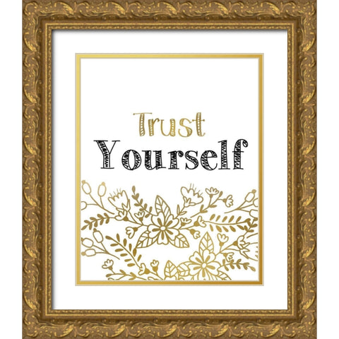 Know 3 Gold Ornate Wood Framed Art Print with Double Matting by Kimberly, Allen