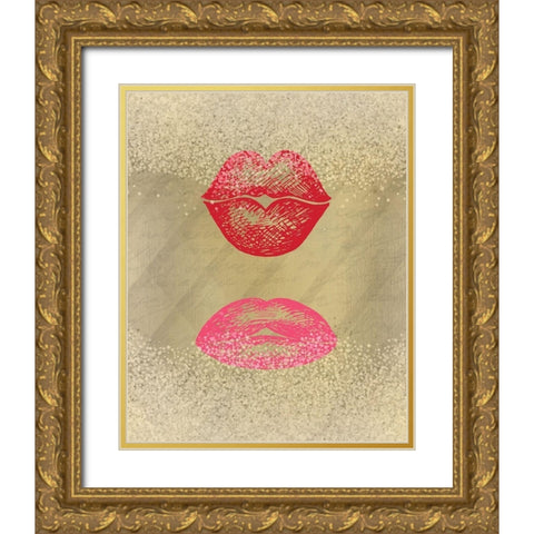 Shades 2  Gold Ornate Wood Framed Art Print with Double Matting by Kimberly, Allen