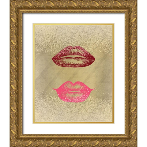 Shades 3 Gold Ornate Wood Framed Art Print with Double Matting by Kimberly, Allen