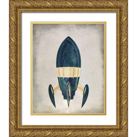 To Space 1 Gold Ornate Wood Framed Art Print with Double Matting by Allen, Kimberly