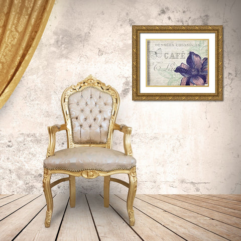 Lilac 1 Gold Ornate Wood Framed Art Print with Double Matting by Kimberly, Allen