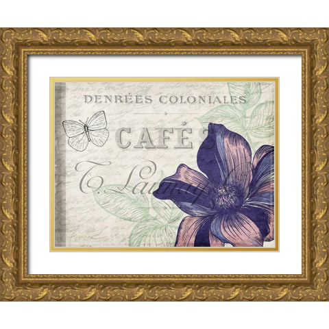 Lilac 1 Gold Ornate Wood Framed Art Print with Double Matting by Kimberly, Allen