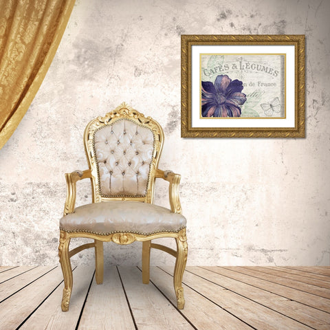 Lilac 2 Gold Ornate Wood Framed Art Print with Double Matting by Kimberly, Allen