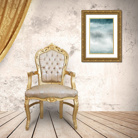 Colors of the Sea Gold Ornate Wood Framed Art Print with Double Matting by Allen, Kimberly