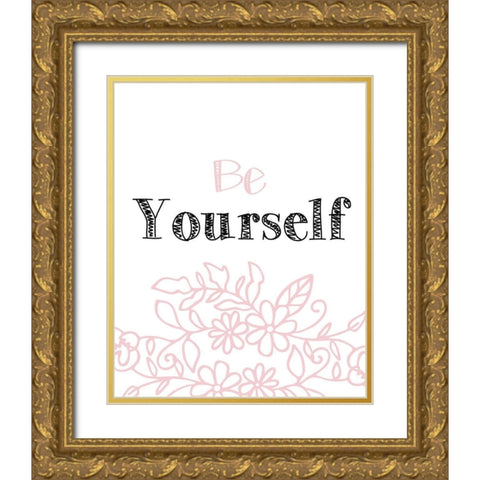 Yourself 2 Gold Ornate Wood Framed Art Print with Double Matting by Kimberly, Allen