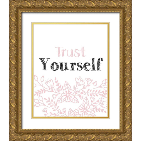 Yourself 3 Gold Ornate Wood Framed Art Print with Double Matting by Kimberly, Allen