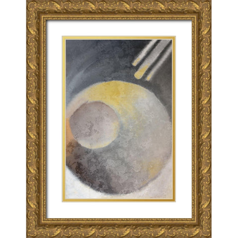 Concrete Circle 2 Gold Ornate Wood Framed Art Print with Double Matting by Kimberly, Allen