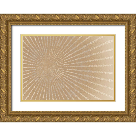 Burst Gold Ornate Wood Framed Art Print with Double Matting by Kimberly, Allen