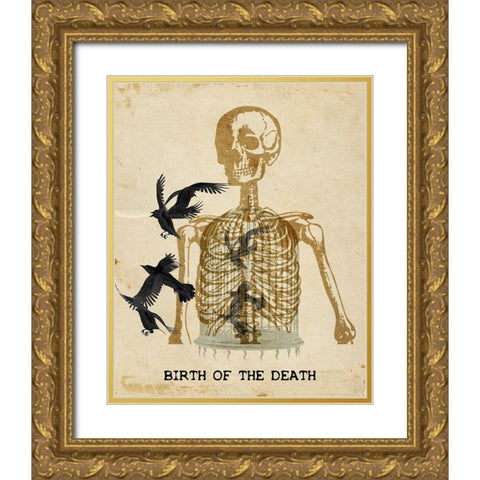 Birth of the Death Gold Ornate Wood Framed Art Print with Double Matting by Kimberly, Allen