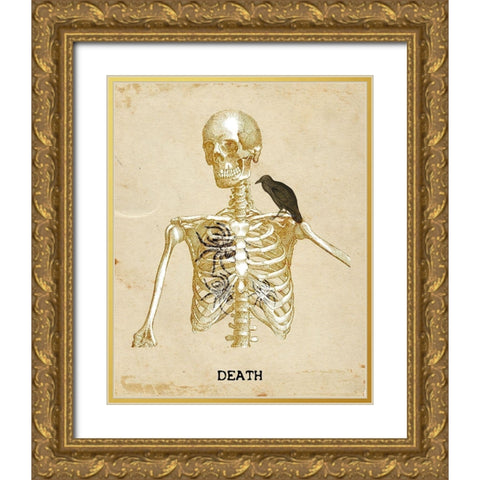 Death Gold Ornate Wood Framed Art Print with Double Matting by Kimberly, Allen