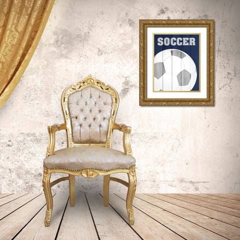 Play 1 Gold Ornate Wood Framed Art Print with Double Matting by Kimberly, Allen