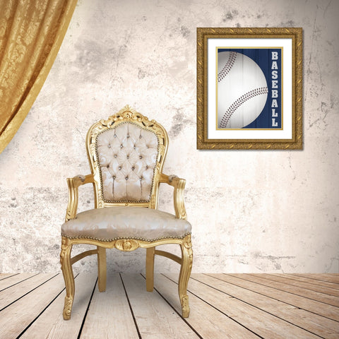 Play 3 Gold Ornate Wood Framed Art Print with Double Matting by Kimberly, Allen