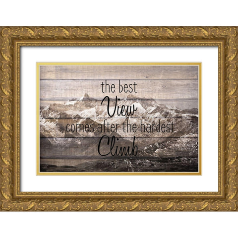 The Best View Gold Ornate Wood Framed Art Print with Double Matting by Kimberly, Allen