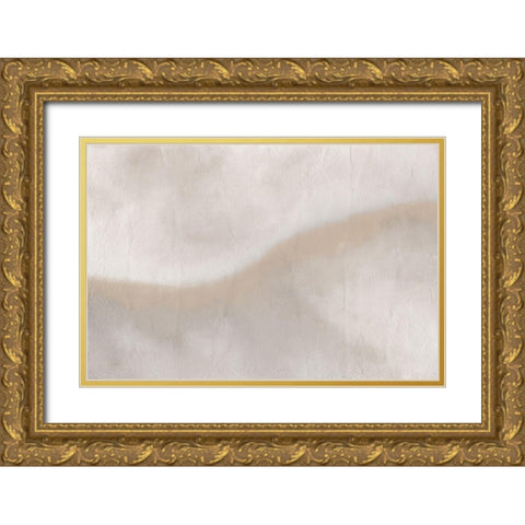 Wave Gold Ornate Wood Framed Art Print with Double Matting by Kimberly, Allen