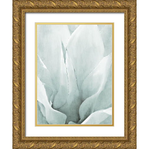 Agave II Gold Ornate Wood Framed Art Print with Double Matting by Kimberly, Allen