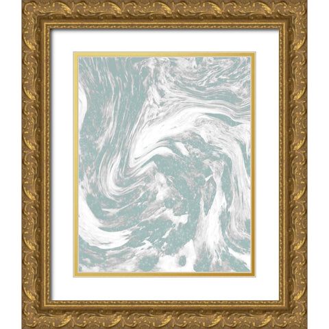 Sparkle Marble 1 Gold Ornate Wood Framed Art Print with Double Matting by Kimberly, Allen