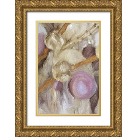 All that Sparkles Gold Ornate Wood Framed Art Print with Double Matting by Kimberly, Allen