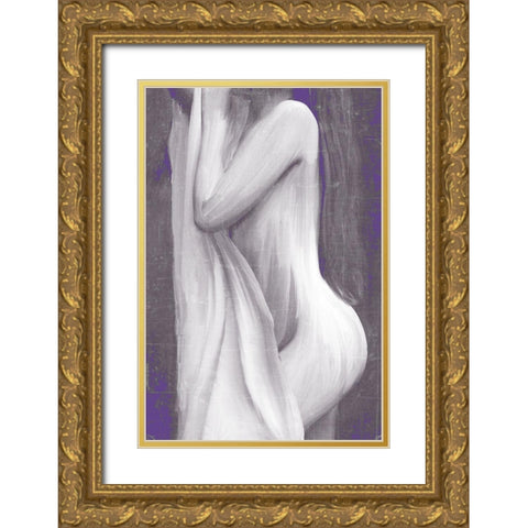 Curve Gold Ornate Wood Framed Art Print with Double Matting by Kimberly, Allen