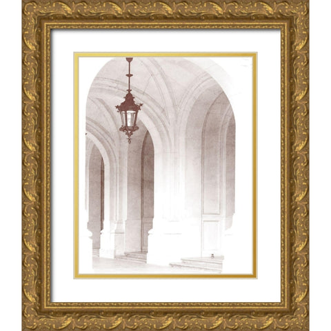 Arches 3 Gold Ornate Wood Framed Art Print with Double Matting by Kimberly, Allen