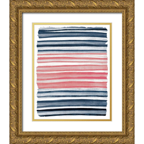 Layers 2 Gold Ornate Wood Framed Art Print with Double Matting by Kimberly, Allen