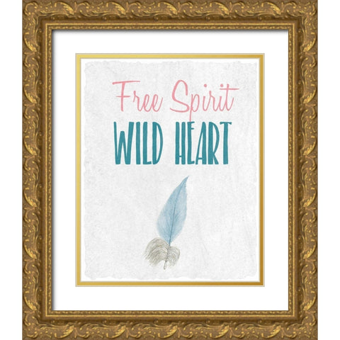 Inspire 2 Gold Ornate Wood Framed Art Print with Double Matting by Kimberly, Allen