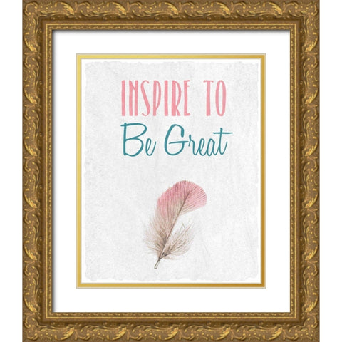 Inspire 3 Gold Ornate Wood Framed Art Print with Double Matting by Kimberly, Allen