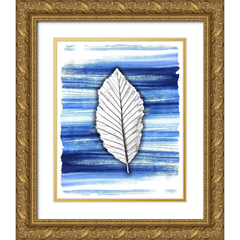 Brushstrokes 1 Gold Ornate Wood Framed Art Print with Double Matting by Allen, Kimberly