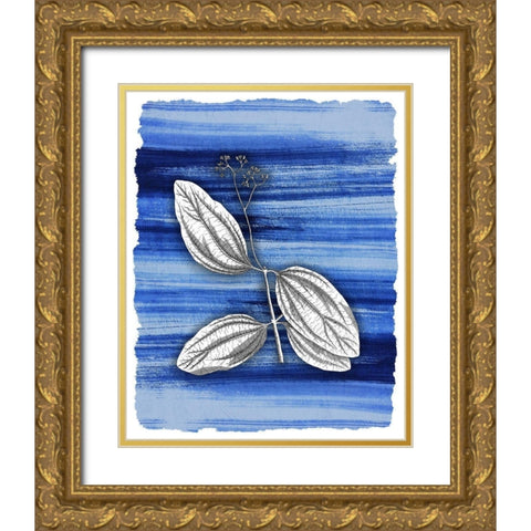 Brushstrokes 4 Gold Ornate Wood Framed Art Print with Double Matting by Allen, Kimberly