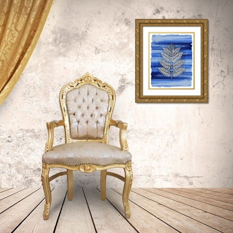 Brushstrokes 5 Gold Ornate Wood Framed Art Print with Double Matting by Allen, Kimberly