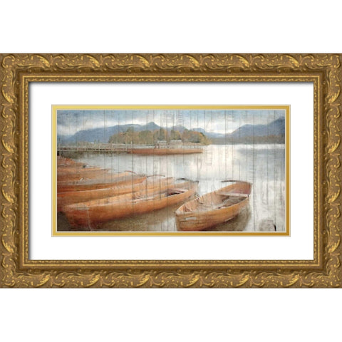 At Sunset Gold Ornate Wood Framed Art Print with Double Matting by Allen, Kimberly