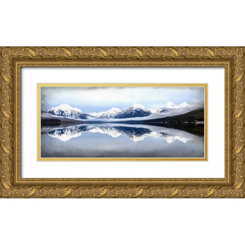 Mountainside Reflection Gold Ornate Wood Framed Art Print with Double Matting by Allen, Kimberly